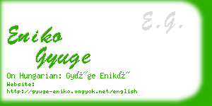 eniko gyuge business card